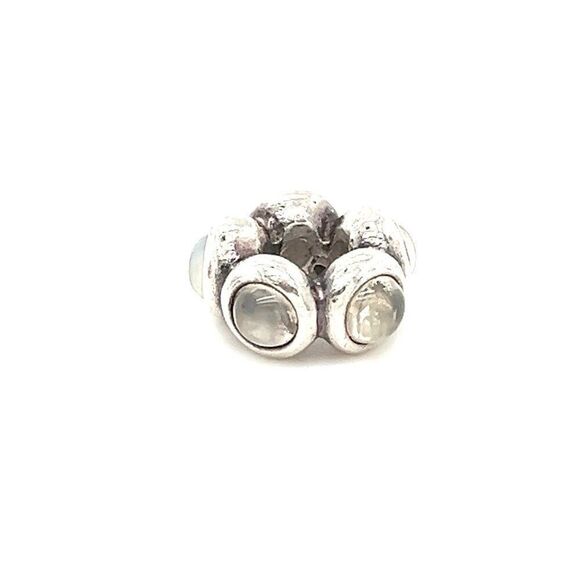 Pandora Moonstone Cabochon Retired Spacer Charm - Picture 1 of 4
